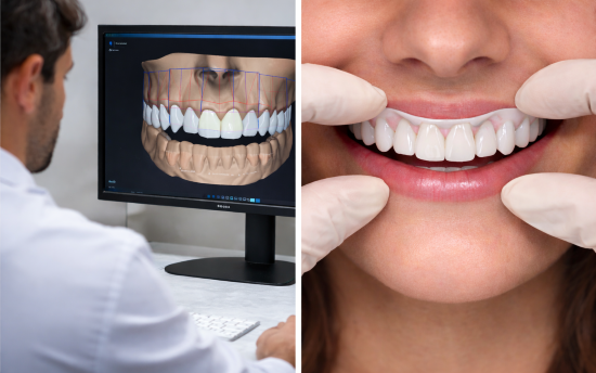 Progettazione faccette dentali